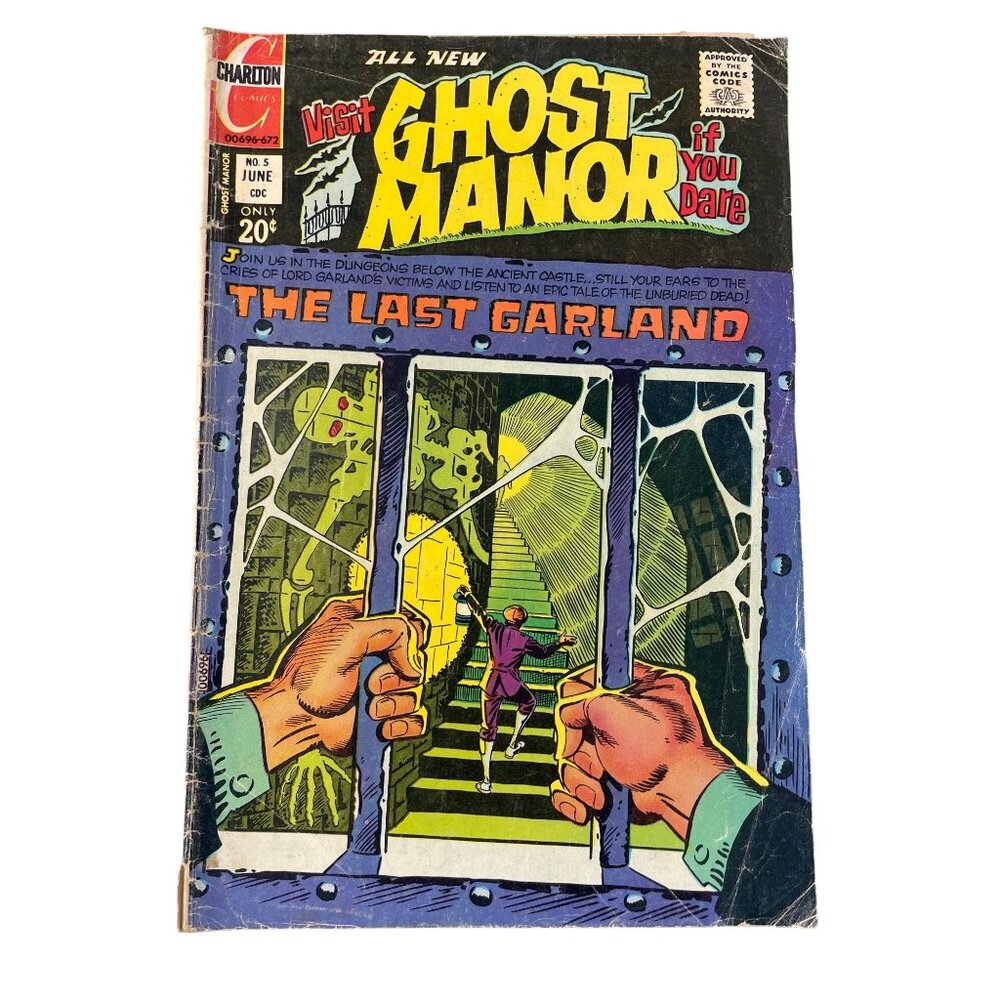 Charlton Comics Ghost Manor No. 5 June 1972 Horror Anthology 20¢ Bagged Boarded